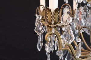 beautiful French 1940's crystal chandelier