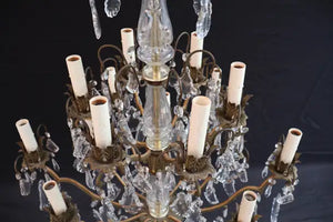 beautiful French 1940's crystal chandelier