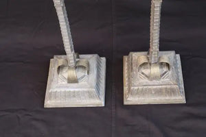 Rare pair of Art deco floor lamps