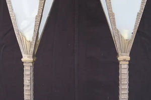 Rare pair of Art deco floor lamps