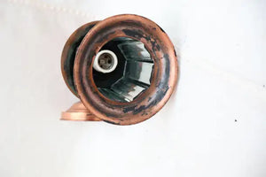 Pair of 1920's copper outdoor/indoor sconces