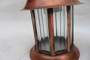 Pair of 1920's copper outdoor/indoor sconces