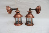 Pair of 1920's copper outdoor/indoor sconces