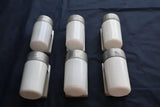 very rare set of six 1950's outdoor/indoor sconces design by prescolite CA
