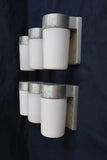 very rare set of six 1950's outdoor/indoor sconces design by prescolite CA