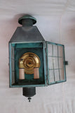 Large 1940's brass outdoor sconces