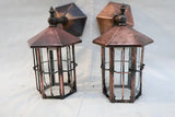 Pair of 1920's copper outdoor/indoor sconces