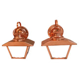 Pair of 1950's copper outdoor/indoor sconces