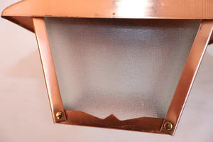 Pair of 1950's copper outdoor/indoor sconces