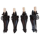 Set of four 1920's sconces ( Spanish style )
