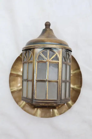 Cute little pair of 1950's outdoor/indoor sconces