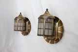 Cute little pair of 1950's outdoor/indoor sconces