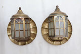 Cute little pair of 1950's outdoor/indoor sconces