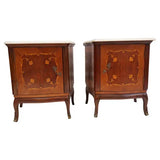 Elegant pair of French 1940's night stands/ side tables