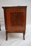 Elegant pair of French 1940's night stands/ side tables