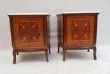 Elegant pair of French 1940's night stands/ side tables