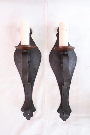 Elegant pair of 1920's sconces
