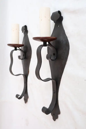 Elegant pair of 1920's sconces