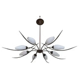 Rare and Sexy 1950's French chandelier ( with matching sconces )