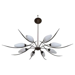 Rare and Sexy 1950's French chandelier ( with matching sconces )