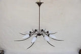 Rare and Sexy 1950's French chandelier ( with matching sconces )