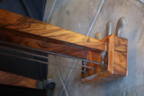 Very rare mid 19th Century burl walnut baby grand piano by Collard and Collard