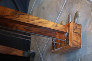 Very rare mid 19th Century burl walnut baby grand piano by Collard and Collard