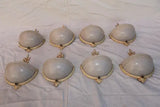 Rare set of eight Art deco sconces