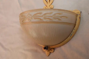 Rare set of eight Art deco sconces