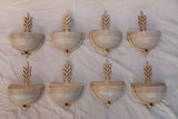 Rare set of eight Art deco sconces