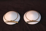 Rare small pair of 1950's sconces from Japan