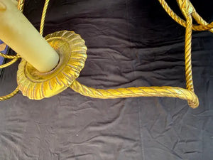 Very rare Large 1950's brass chandelier