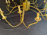 Very rare Large 1950's brass chandelier