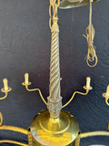 Very rare Large 1950's brass chandelier