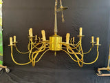 Very rare Large 1950's brass chandelier