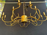 Very rare Large 1950's brass chandelier