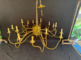 Very rare Large 1950's brass chandelier