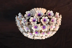 Beautiful and rare 1950's Italian flush mount light