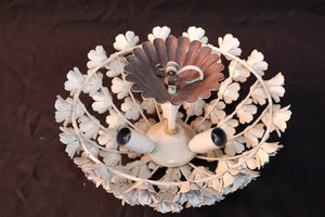 Beautiful and rare 1950's Italian flush mount light