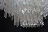 Large 1970's crystal Italian light design by Venini