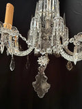 Beautiful and rare 1900' s large crystals chandelier