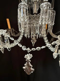 Beautiful and rare 1900' s large crystals chandelier