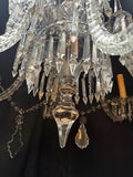 Beautiful and rare 1900' s large crystals chandelier