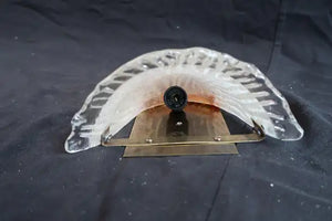 Elegant small pair of 1970's Murano sconces, attributed to Mazzega