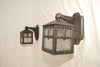 Turn of the century cast iron outdoor sconces