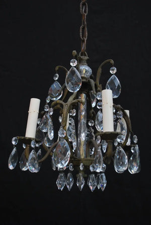 Elegant small crystals chandelier