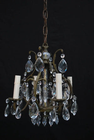 Elegant small crystals chandelier