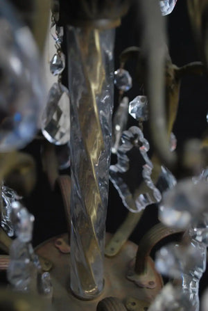 Elegant small crystals chandelier