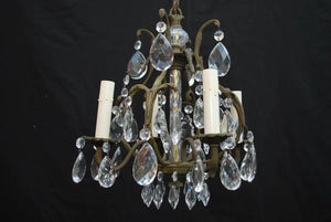 Elegant small crystals chandelier