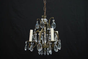 Elegant small crystals chandelier